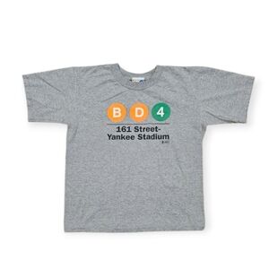 Like New, Children's Yankee Stadium Gray Tee Size Youth L
